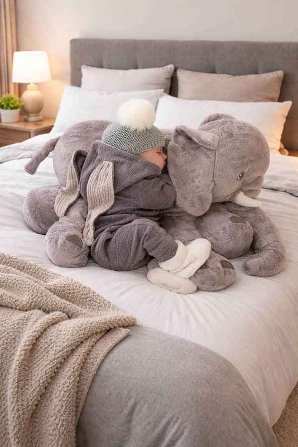 Nidito peluche Elefante almohada